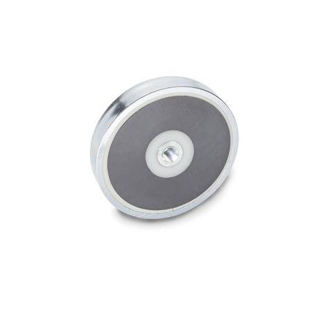 HALTEMAGNET, SCHEIBENFORM MIT GEWINDE