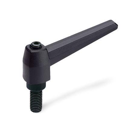 KLEMMHEBEL MIT SCHRAUBE, SCHWARZ