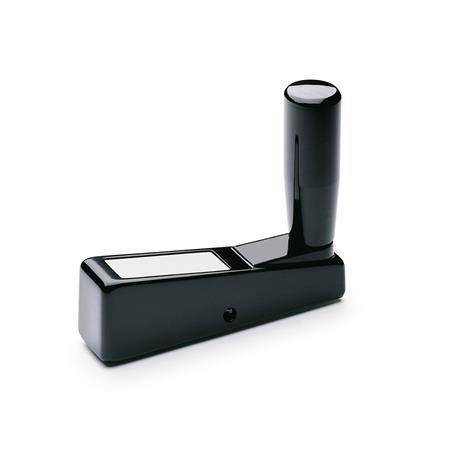 Handkurbel Elesa 65 x B8, Kunststoff, schwarz