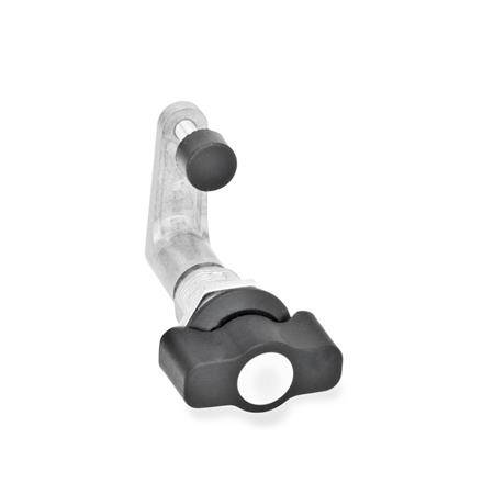 Dreh-Spannriegel, Klemmbereich A3 21-31 mm, KG - mit Knebel