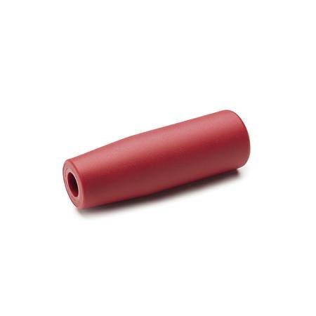 THERMOPLAST-ZYLINDERKNOPF, ROT