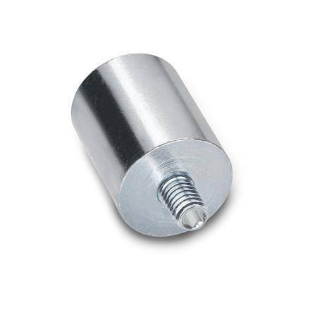 HALTEMAGNET, STABFORM MIT GEWINDEZAPFEN