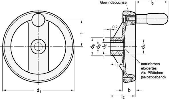 HANDRAD MIT 2 SPEICHEN