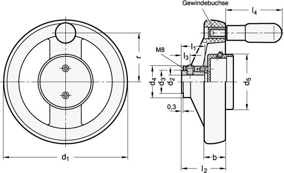 SPEICHENHANDRAD FÜR STELLUNGSANZEIGER