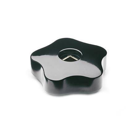 Sterngriff Ø 50 mm, Vierkant V7, Duroplast