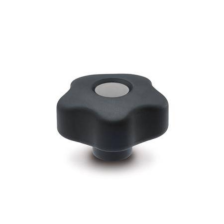 SOFTLINE-STERNGRIFF, ABDECKSTOPFEN GRAU