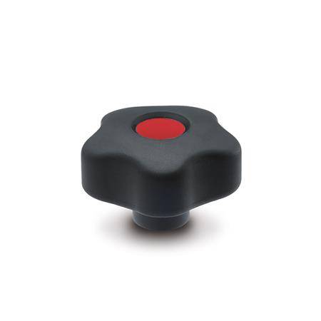 SOFTLINE-STERNGRIFF, ABDECKSTOPFEN ROT