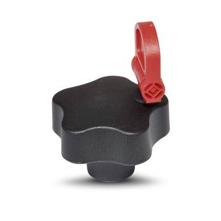 Sicherheits-Sterngriffe 55, M10 Innengewinde, Form CSN - mit