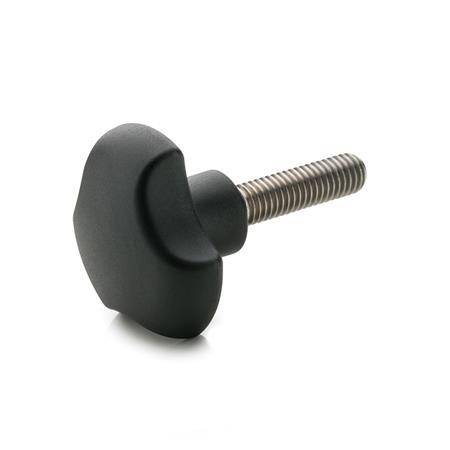 DREISTERNGRIFF MIT EDELSTAHL-SCHRAUBE