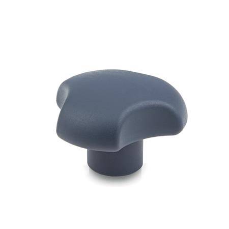 DREISTERNGRIFF, METALLDETEKTIERBAR, BLAU