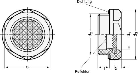 ÖLSCHAUGLAS, PRISMATIC-SICHTSCH.