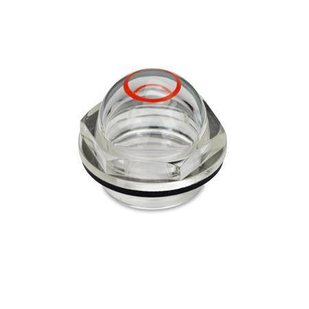 ÖLSCHAUGLAS MIT MARKIERUNGSRING