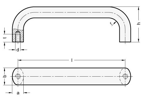 BÜGELGRIFF, SCHWARZ