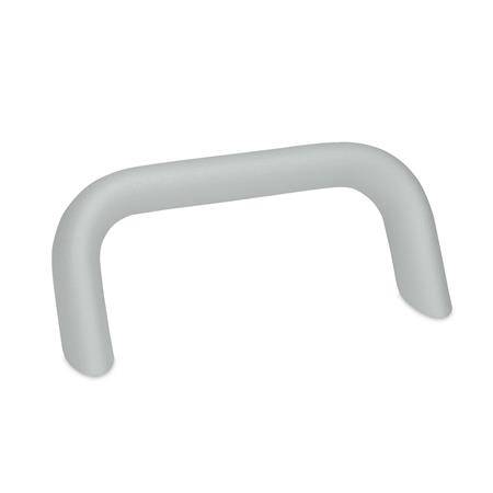 BÜGELGRIFF, SCHRÄG, SILBER-STRUKTUR BESCHICHTET