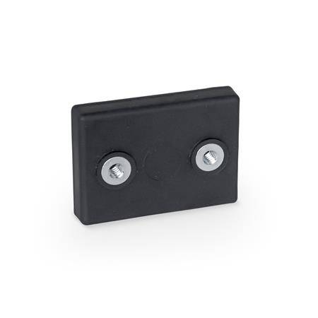 HALTEMAGNET, RECHTECKFORM MIT INNENGEWINDE