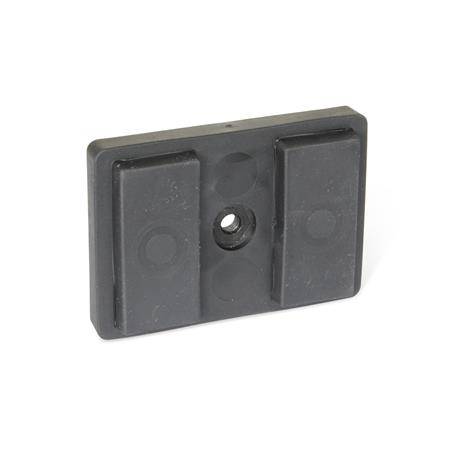 HALTEMAGNET, RECHTECKFORM MIT BOHRUNG