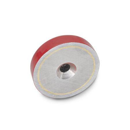 FLACHTOPFMAGNET MIT BOHRUNG