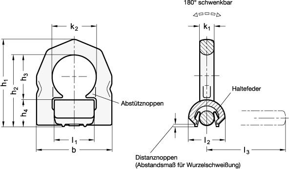 LASTBÜGEL OHNE HALTEFEDER