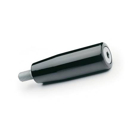 Zylindergriff drehbar 23 x M8, Form A - mit durchgehendem Ed