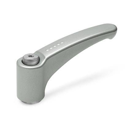 VERSTELLB.KLEMMHEBEL, EDELSTAHL, SILBER