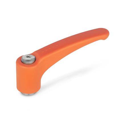 KLEMMHEBEL, EDELSTAHL, ORANGE