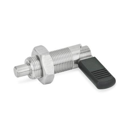 EDELSTAHL-RASTRIEGEL MIT KAPPE UND KONTERMUTTER