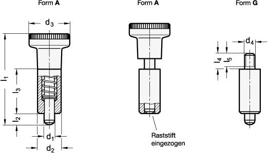 RASTBOLZEN MIT KNOPF