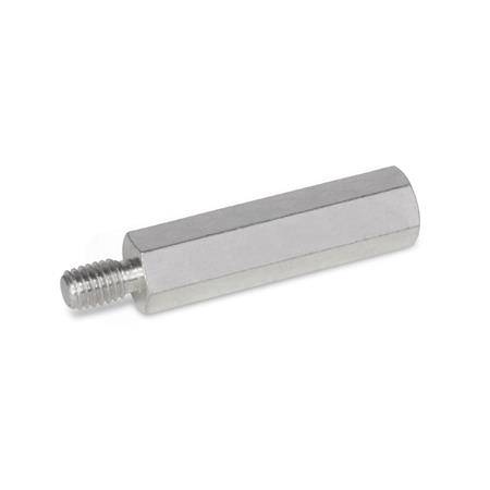 Abstandshalter M6 x 45 mm, Form B - Innengewinde und Gewinde