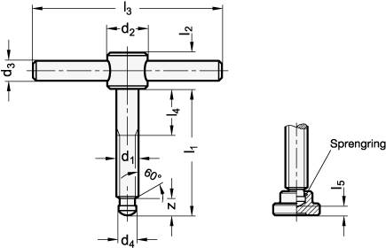 KNEBELSCHRAUBE, FESTER KNEBEL