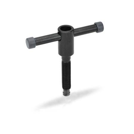 Knebelschrauben M12 x 50, ohne Druckstück, 5.8, Stahl brünie