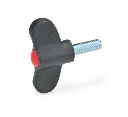 FLÜGELSCHRAUBE, ABDECKKAPPE ROT