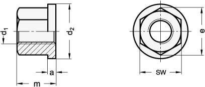 SECHSKANTMUTTER M.BUND
