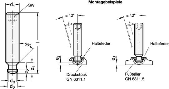 EDELSTAHL-GEWINDESTIFT UNGEHÄRTET
