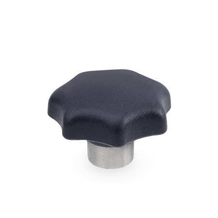 STERNGRIFF M.EDELSTAHL-BUCHSE, THERMOPLAST