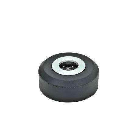 EDELSTAHL-UNTERLEGRING MIT AXIALKUGELLAGER