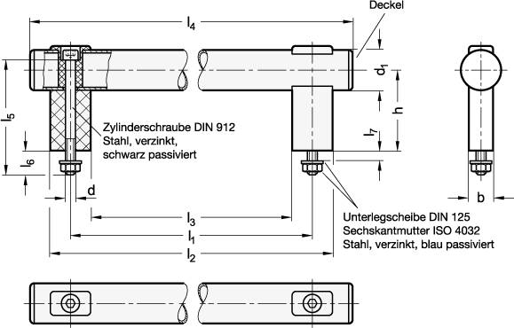EDELSTAHL-ROHRGRIFF, GESCHLIFFEN