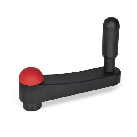 HANDKURBEL, ABDECKKAPPE ROT