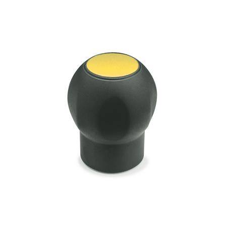 SOFTLINE-KUGELGRIFF, ABDECKKAPPE GELB