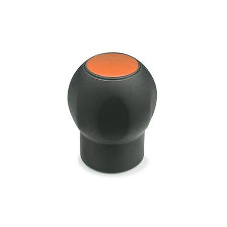 SOFTLINE-KUGELGRIFF, ABDECKKAPPE ORANGE