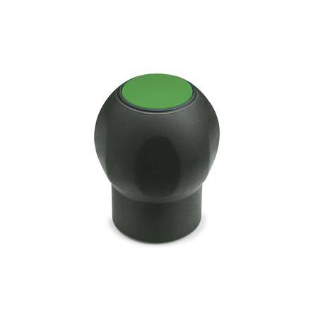 SOFTLINE-KUGELGRIFF, ABDECKKAPPE GRÜN