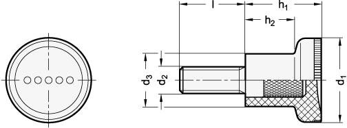 RÄNDELKNOPFSCHRAUBE