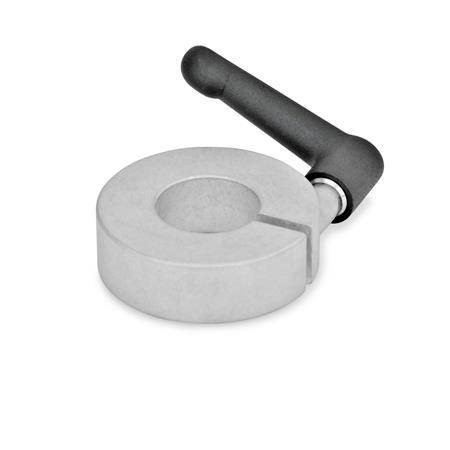 ALUMINIUM-STELLRING, GESCHLITZT, MIT KLEMMHEBEL