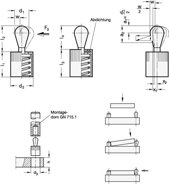SEITENDRUCKSTÜCK (ST-STIFT/OHNE DICHTG.)