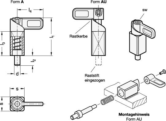 EDELSTAHL-FEDERRIEGEL (A4)