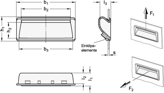 GRIFFSCHALE ZUM EINKLIPSEN