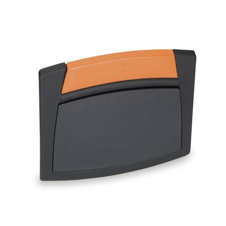 GRIFFSCHALE ZUM ANSCHR., DECKEL ORANGE