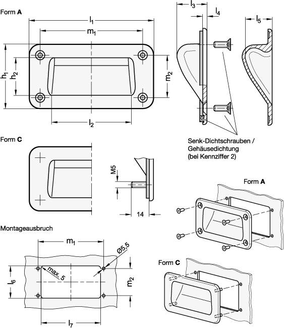 GRIFFSCHALE, SCHWARZ STRUKTUR BESCHICHTET