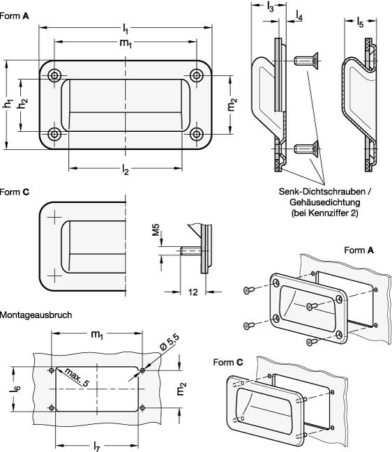 EDELSTAHL-GRIFFSCHALE