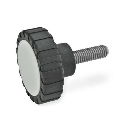 RÄNDELGRIFF MIT EDELSTAHL-GEW.STIFT/KU-DRUCKZAPFEN