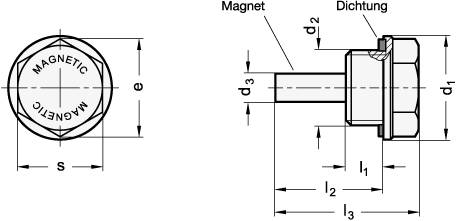EDELSTAHL-MAGNETSTOPFEN